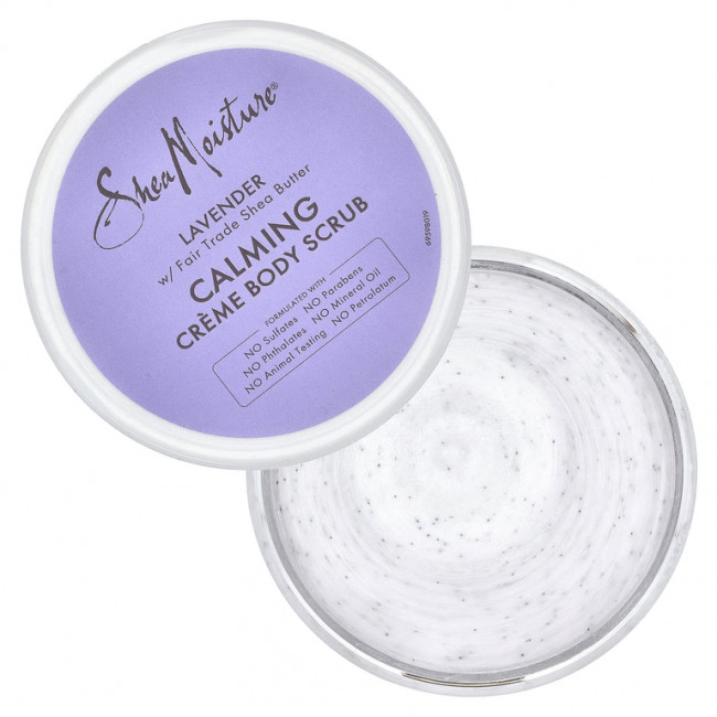 SheaMoisture, успокаивающий крем-скраб для тела, лаванда, 320 г (11,3 унции)