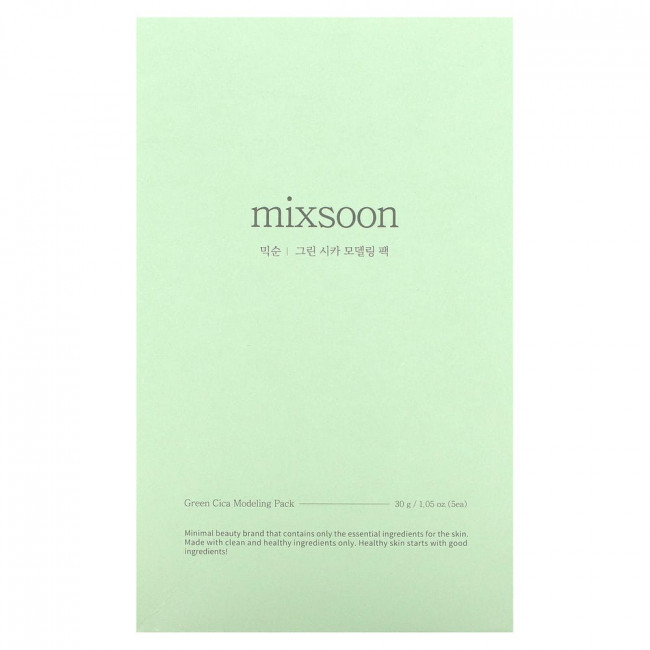 Mixsoon, Green Cica Modeling Pack, 5 упаковок по 30 г (1,05 унции)