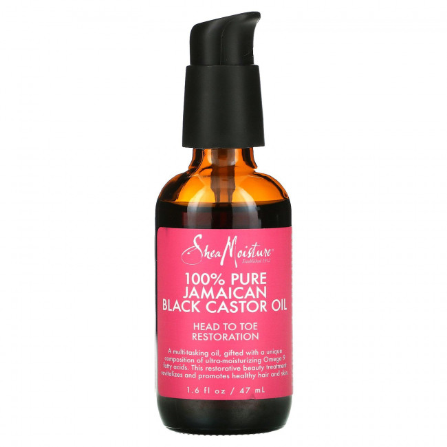 SheaMoisture, 100% чистое ямайское черное касторовое масло, 47 мл (1,6 жидк. Унции) SheaMoisture, 100% чистое ямайское черное касторовое масло, 47 мл (1,6 жидк. Унции)