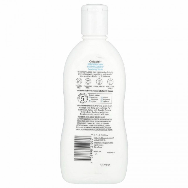 Cetaphil, Успокаивающее средство для мытья Pro, для сухой кожи, 296 мл