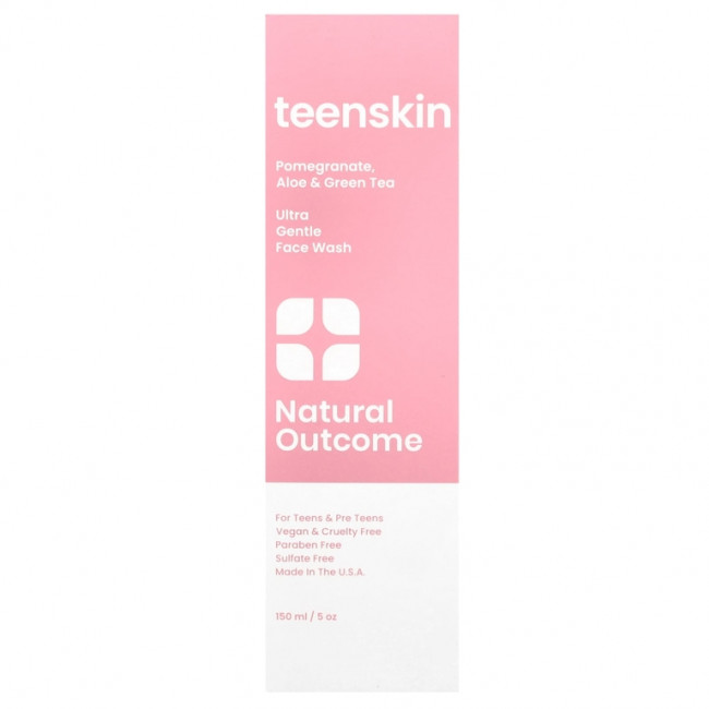 Natural Outcome, TeenSkin, ультра-нежное средство для умывания, 150 мл (5 унций) Natural Outcome, TeenSkin, ультра-нежное средство для умывания, 150 мл (5 унций)