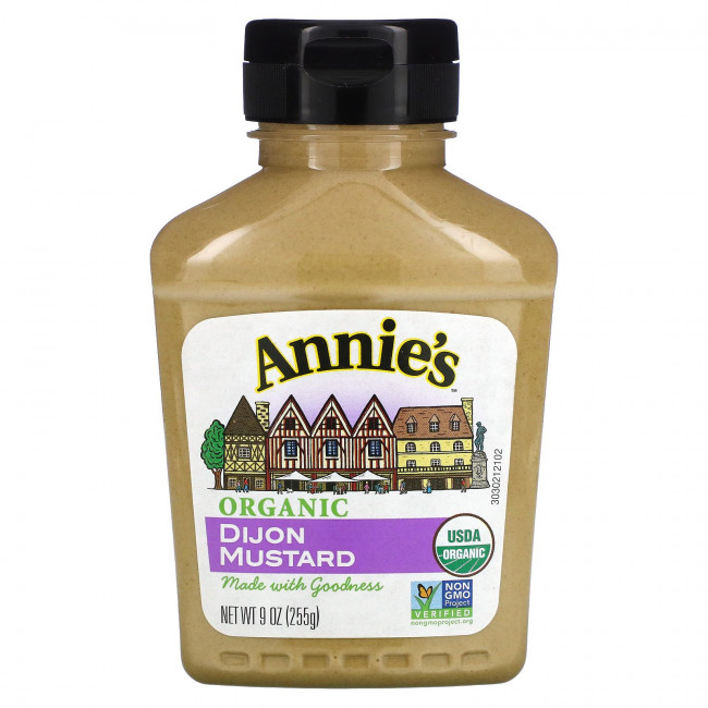 Annie's Naturals, Органика, Дижонская горчица, 9 унций (255 г) Annie's Naturals, Органика, Дижонская горчица, 9 унций (255 г)