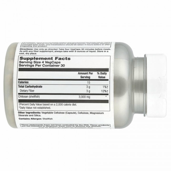Natural Balance, суперхитозан 3000, 3000 мг, 120 растительных капсул Natural Balance, суперхитозан 3000, 3000 мг, 120 растительных капсул