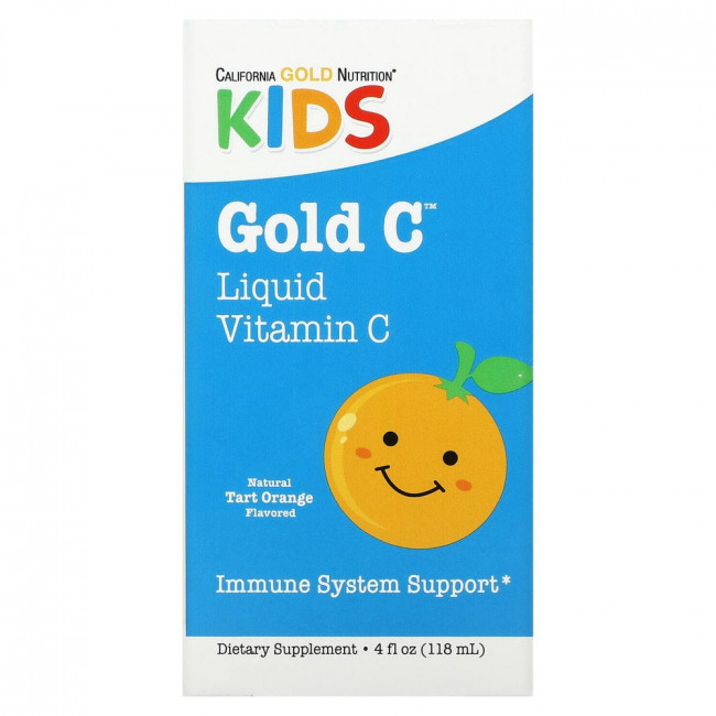 California Gold Nutrition, витамин C в жидкой форме для детей, класса USP, со вкусом терпкого апельсина, 118 мл (4 жидк. унции) California Gold Nutrition, витамин C в жидкой форме для детей, класса USP, со вкусом терпкого апельсина, 118 мл (4 жидк. унции)