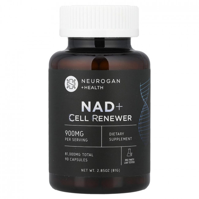 Neurogan Health, NAD+, Cell Renewer, 900 мг, 90 капсул