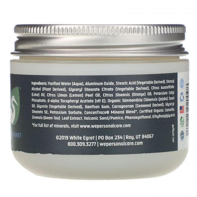 White Egret Personal Care, Мужской скраб, 59 мл (2 унции) White Egret Personal Care, Мужской скраб, 59 мл (2 унции)