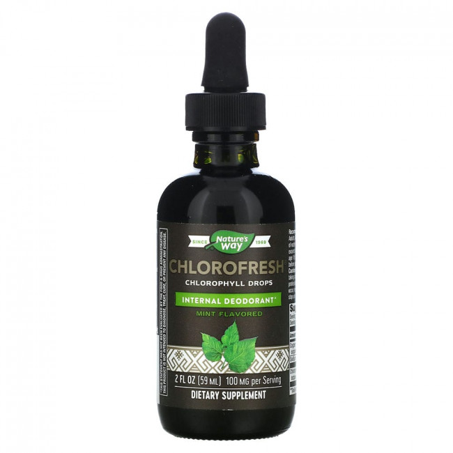 Nature's Way, Chlorofresh, капли с хлорофиллом, мята, 59 мл (2 жидк. Унции) Nature's Way, Chlorofresh, капли с хлорофиллом, мята, 59 мл (2 жидк. Унции)