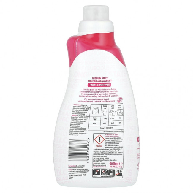 The Pink Stuff, кондиционер для стирки Miracle, 960 мл (32,5 жидк. унции)