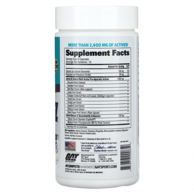 GAT, JetFUEL Diuretic, 90 масляных капсул GAT, JetFUEL Diuretic, 90 масляных капсул