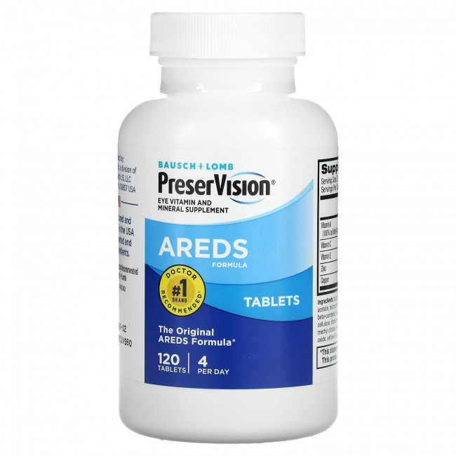 PreserVision, AREDS, 120 таблеток PreserVision, AREDS, 120 таблеток
