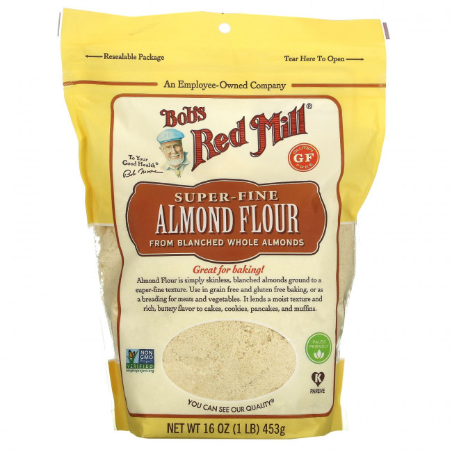 Bob's Red Mill, миндальная мука очень мелкого помола, 453 г (16 унций) Bob's Red Mill, миндальная мука очень мелкого помола, 453 г (16 унций)