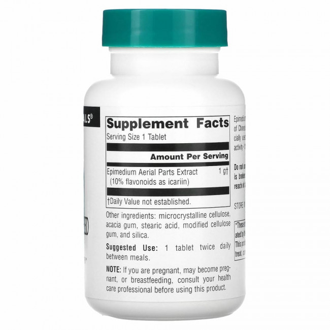 Source Naturals, экстракт горянки, 1000 мг, 60 таблеток