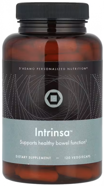 D'adamo, Genoma Nutritionals, Intrinsa, поддержка пищеварительной системы, 120 вегетарианских капсул D'adamo, Genoma Nutritionals, Intrinsa, поддержка пищеварительной системы, 120 вегетарианских капсул