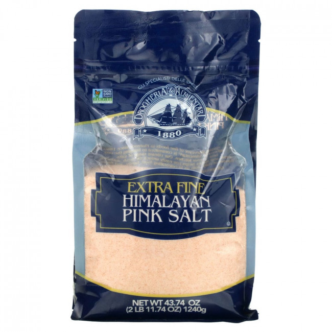 Drogheria & Alimentari, Розовая гималайская соль мелкого помола, 1240 г (43,74 унции)