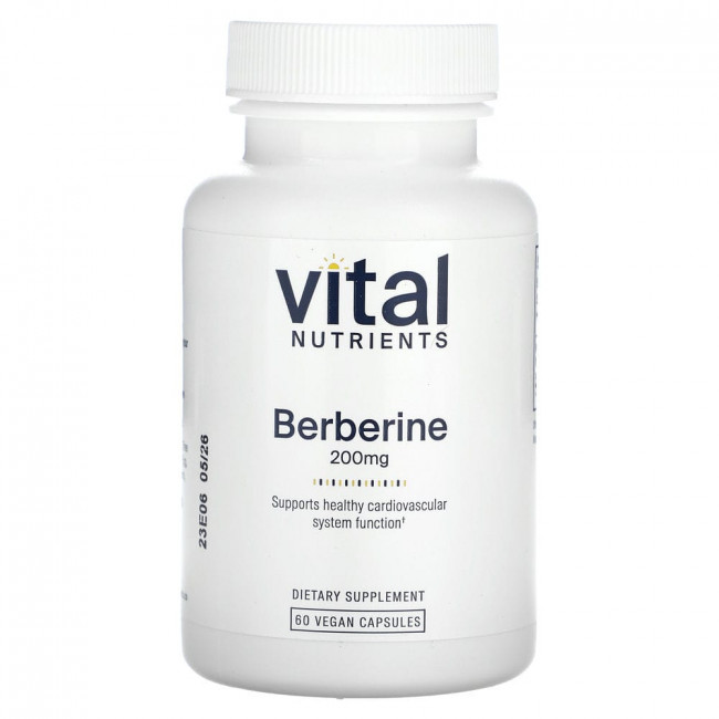Vital Nutrients, Berberine, 200 mg, 60 Vegan Capsules