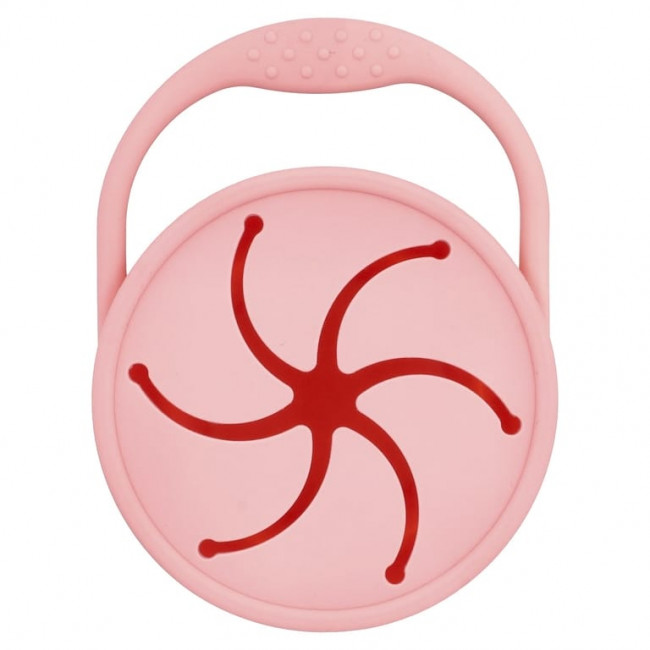 Munchkin, C'est Silicone! ™, ловушка для снеков с крышкой, для детей старше 6 месяцев, коралловые, 1 шт.