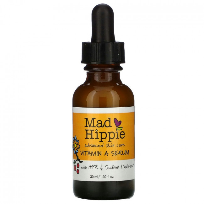 Mad Hippie, Сыворотка с витамином A, 1,02 жидкая унция (30 мл) Mad Hippie, Сыворотка с витамином A, 1,02 жидкая унция (30 мл)
