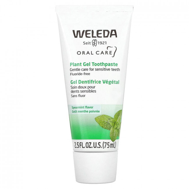 Weleda, Oral Care, гелевая зубная паста с растительными экстрактами, сладкая мята, 75 мл (2,5 жидких унций) Weleda, Oral Care, гелевая зубная паста с растительными экстрактами, сладкая мята, 75 мл (2,5 жидких унций)