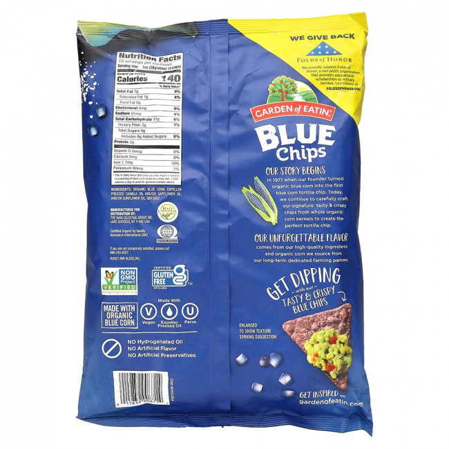 Garden of Eatin', Blue Corn Tortilla Chips, 10 oz (283 g)