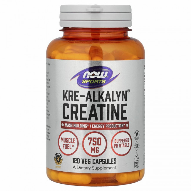 NOW Foods, Sports, Kre-Alkalyn Creatine (креалкалин креатин), 120 капсул