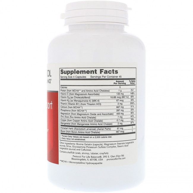 Protocol for Life Balance, Bone Support Formula, 180 Capsules Protocol for Life Balance, Bone Support Formula, 180 Capsules