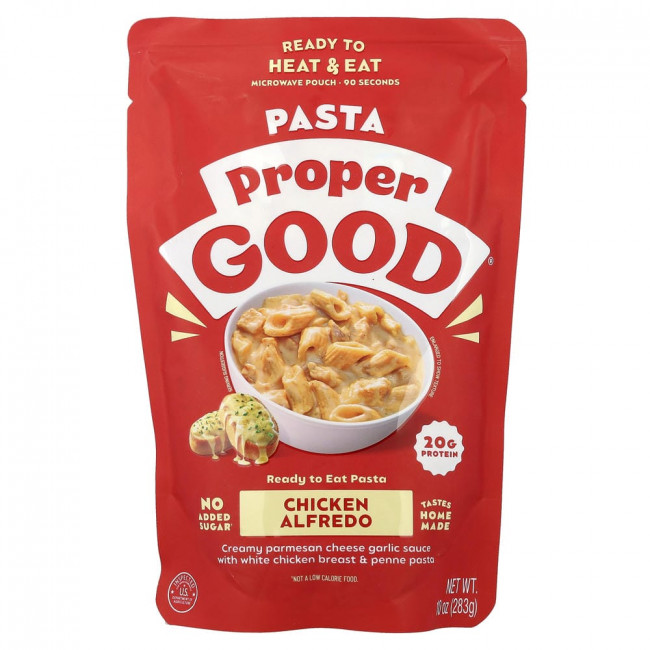 Готовая к употреблению паста Proper Good со вкусом курицы Альфредо, 283 г (10 унций) Готовая к употреблению паста Proper Good со вкусом курицы Альфредо, 283 г (10 унций)
