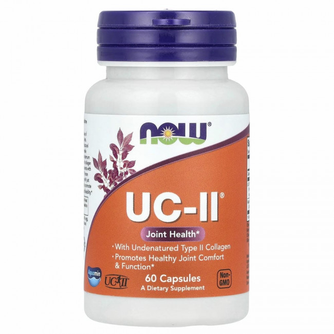 NOW Foods, UC-II, 60 растительных капсул
