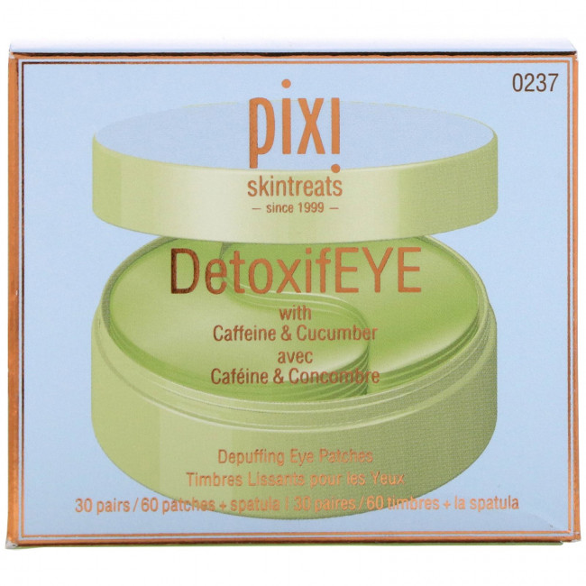Pixi Beauty, Skintreats, DetoxifEye, патчи для глаз против отечности, 30 пар + лопатка Pixi Beauty, Skintreats, DetoxifEye, патчи для глаз против отечности, 30 пар + лопатка