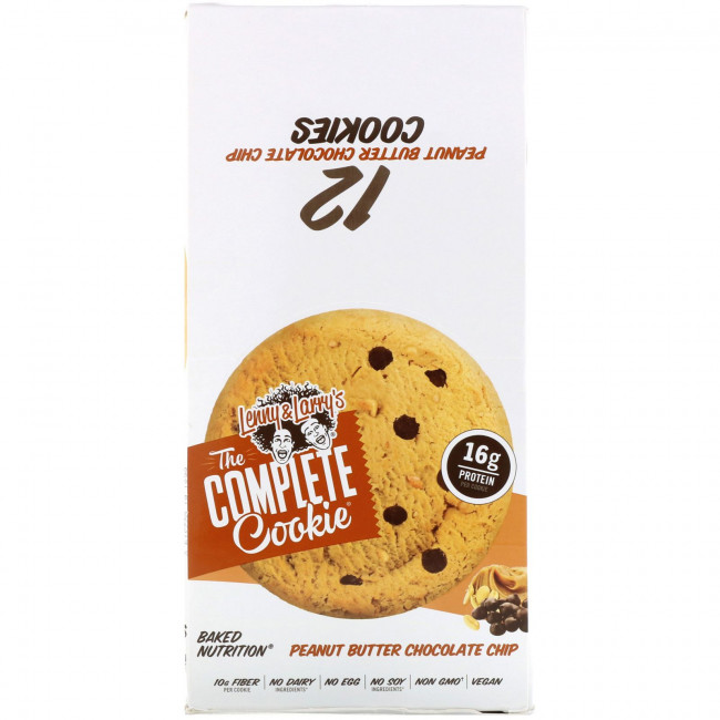 Lenny & Larry's, The COMPLETE Cookie, арахисовая паста с шоколадной крошкой, 12 видов печенья, 113 г (4 унции)