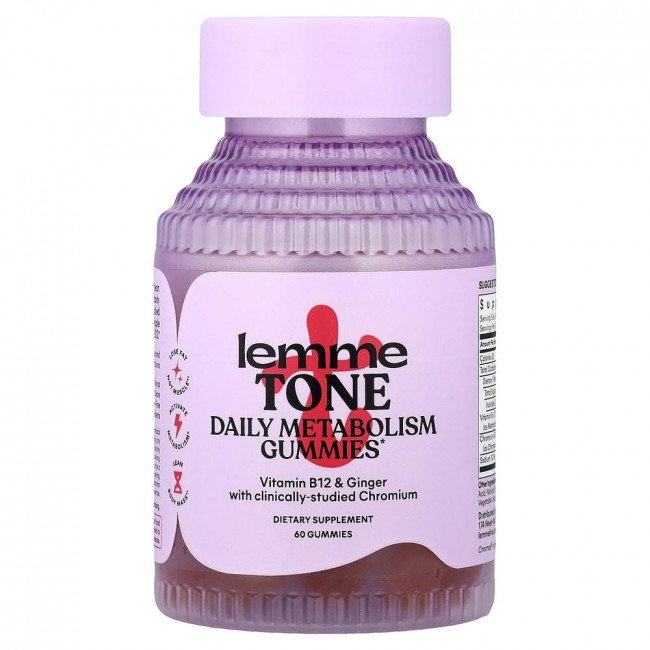 Lemme, Tone, Daily Metabolism Gummies, Watermelon Apple, 60 Gummies Lemme, Tone, Daily Metabolism Gummies, Watermelon Apple, 60 Gummies