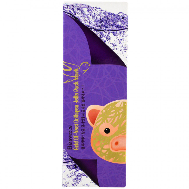 Elizavecca, Gold CF-Nest Jella Pack, увлажняющая коллагеновая маска для лица, 80 мл Elizavecca, Gold CF-Nest Jella Pack, увлажняющая коллагеновая маска для лица, 80 мл