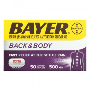 Bayer, Back & Body, 500 мг, 50 таблеток в оболочке