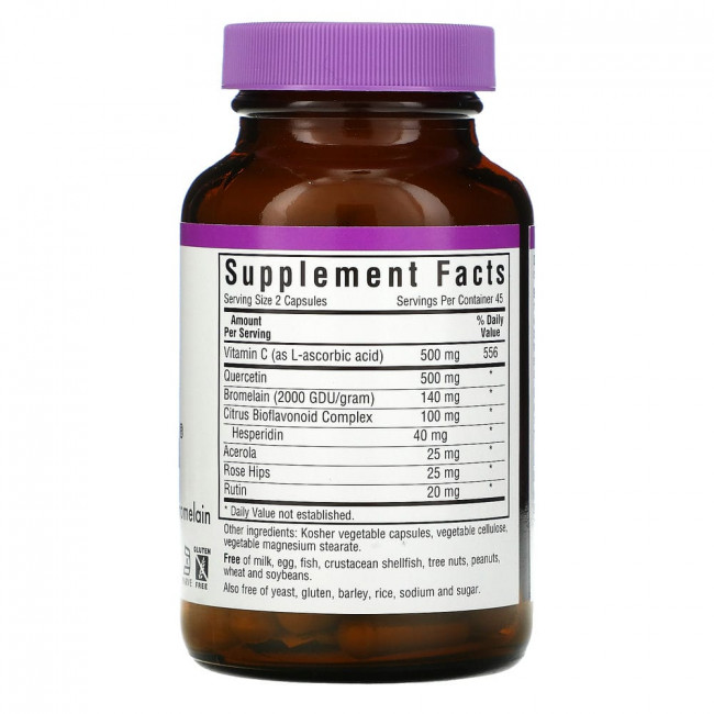 Bluebonnet Nutrition, Super Quercetin, 90 растительных капсул