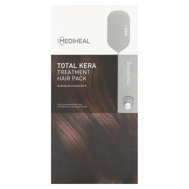 Mediheal, Total Kera Treatment Hair Pack, маска для волос, 5 шт., 40 мл (1,35 жидк. унции) Mediheal, Total Kera Treatment Hair Pack, маска для волос, 5 шт., 40 мл (1,35 жидк. унции)