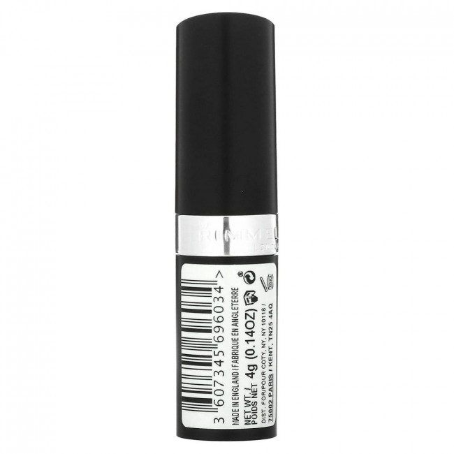 Rimmel London, Помада Lasting Finish от Kate, оттенок 08 «Нежный розовато-лиловый», 4 г