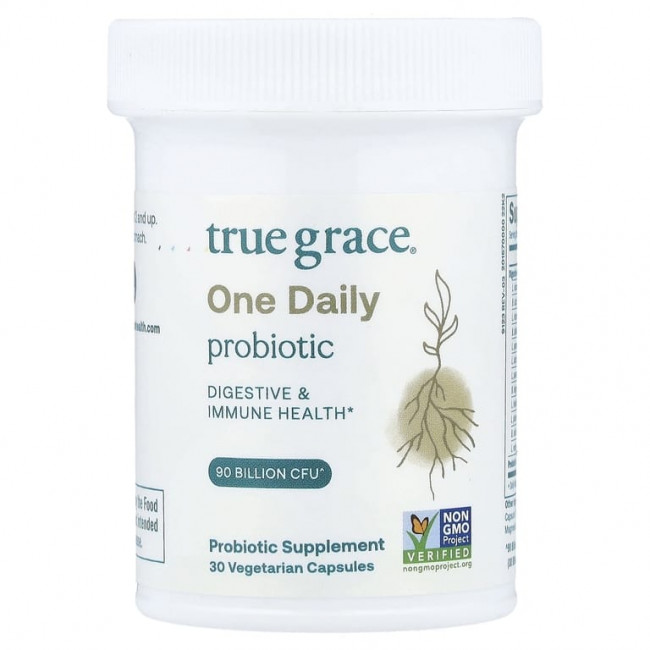 True Grace, One Daily Probiotic, 30 вегетарианских капсул
