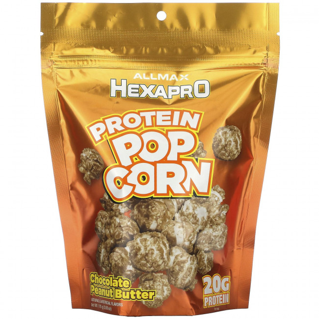 ALLMAX Nutrition, HEXAPRO Protein Popcorn, шоколадно-арахисовая паста, 110 г (3,88 унции) ALLMAX Nutrition, HEXAPRO Protein Popcorn, шоколадно-арахисовая паста, 110 г (3,88 унции)