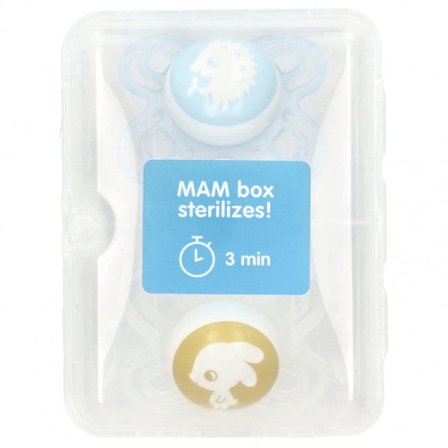 MAM, Perfect Pacifier, 0–3 месяца, для мальчиков, 2 шт. MAM, Perfect Pacifier, 0–3 месяца, для мальчиков, 2 шт.