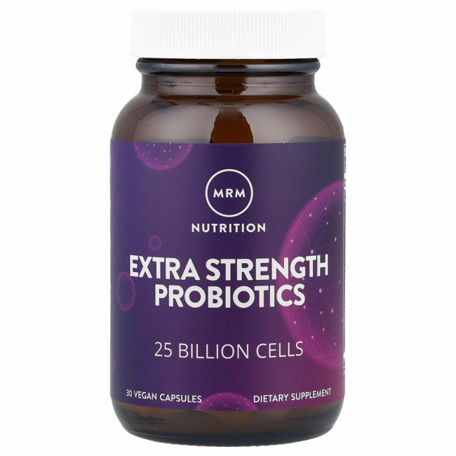 MRM, Nutrition, пробиотики с повышенной силой действия, 25 млрд клеток, 30 растительных капсул