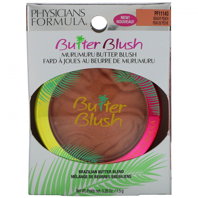 Physicians Formula, Мурумуру Butter Blush, Пляжный персик, 0,26 унции (7,5 г) Physicians Formula, Мурумуру Butter Blush, Пляжный персик, 0,26 унции (7,5 г)