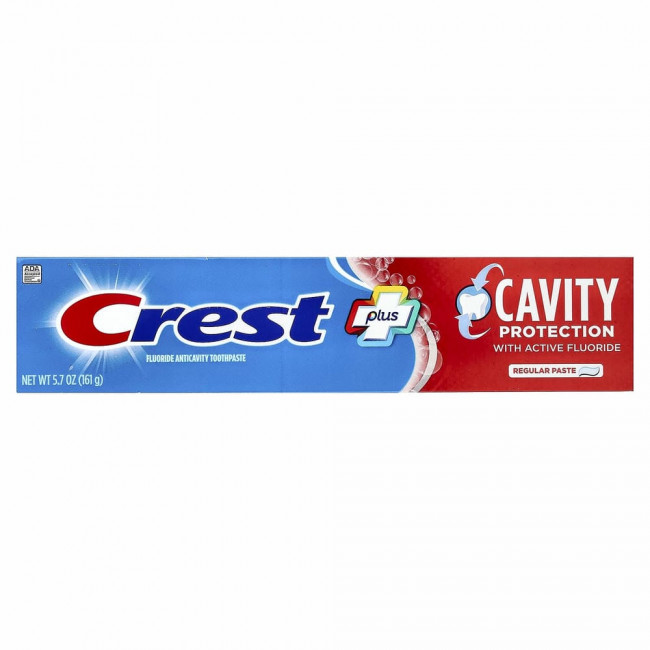 Crest, Cavity Protection, зубная паста с фтором, обычная, 161 г (5,7 унции)