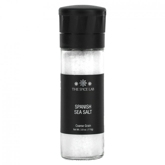 The Spice Lab, Spanish Sea Salt, Coarse Grain, 3.8 oz (110 g)