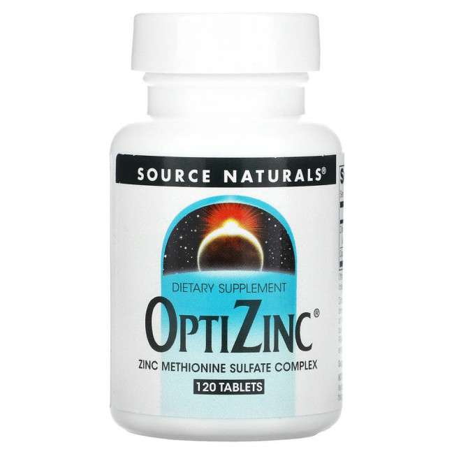 Source Naturals, OptiZinc, 120 таблеток