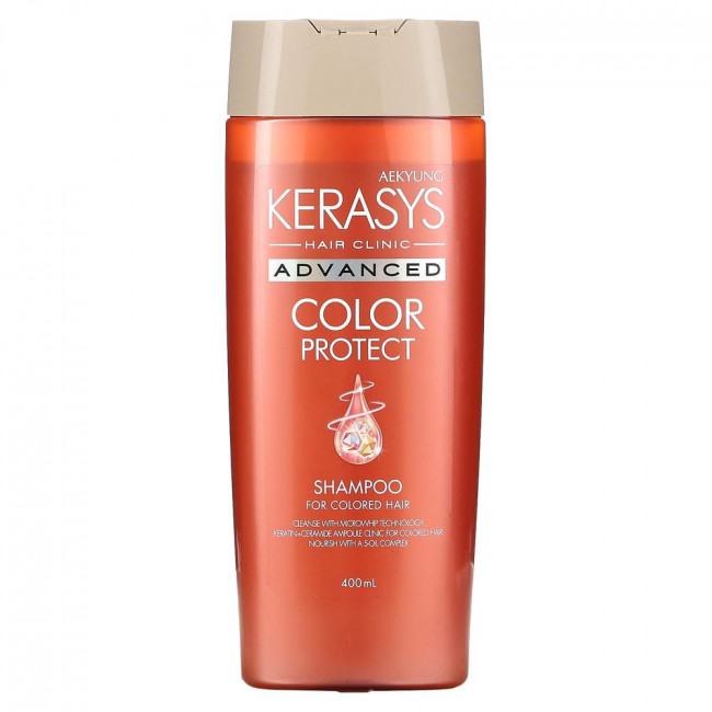 Kerasys, Шампунь для защиты цвета волос Advanced Color Protect, для окрашенных волос, 400 мл (снят с производства)