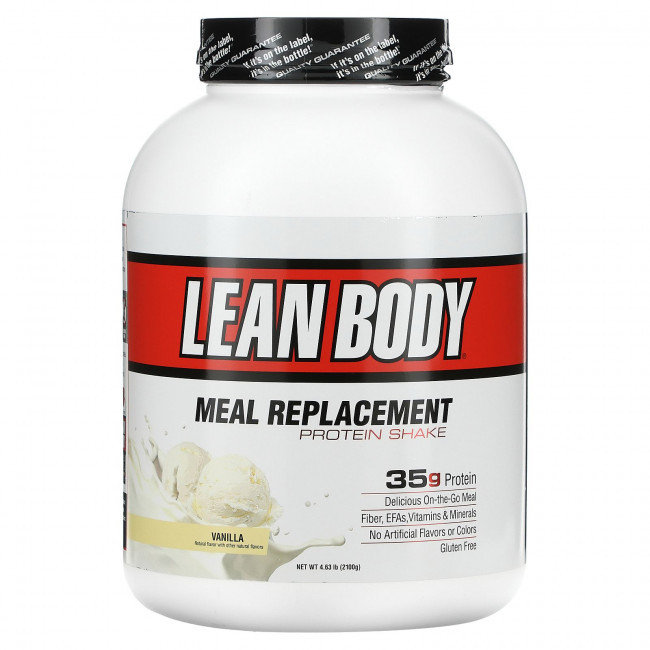 Labrada Nutrition, Lean Body, протеиновый коктейль, заменитель пищи, со вкусом ванили, 2100 г (4,63 фунта) Labrada Nutrition, Lean Body, протеиновый коктейль, заменитель пищи, со вкусом ванили, 2100 г (4,63 фунта)
