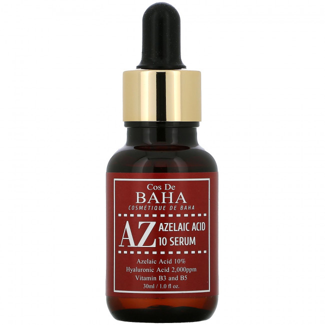 Cos De BAHA, AZ, сыворотка с 10% азелаиновой кислотой, 30 мл (1 жидк. унция) Cos De BAHA, AZ, сыворотка с 10% азелаиновой кислотой, 30 мл (1 жидк. унция)