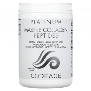 Codeage, Platinum, пептиды морского коллагена, без добавок, 326 г (11,5 унции) Codeage, Platinum, пептиды морского коллагена, без добавок, 326 г (11,5 унции)
