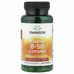 Swanson, Balance B-50 Complex, 100 капсул Swanson, Balance B-50 Complex, 100 капсул