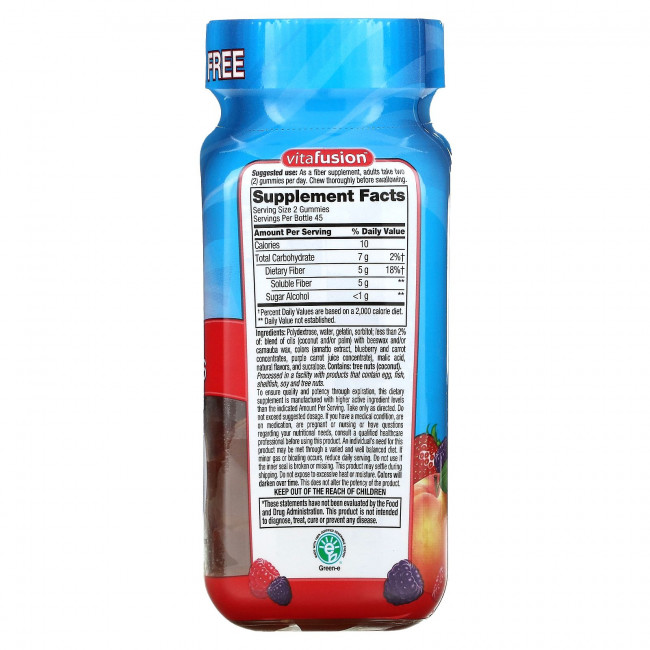 VitaFusion, Fiber Well, персик, клубника, ягоды, 90 жевательных таблеток VitaFusion, Fiber Well, персик, клубника, ягоды, 90 жевательных таблеток