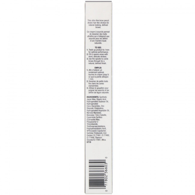 Wet n Wild, Ultimate Brow, ультратонкий карандаш для бровей, оттенок 649A темно-коричневый, 0,06 г